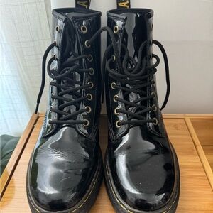 Dr. Martens Shiny Black Boots